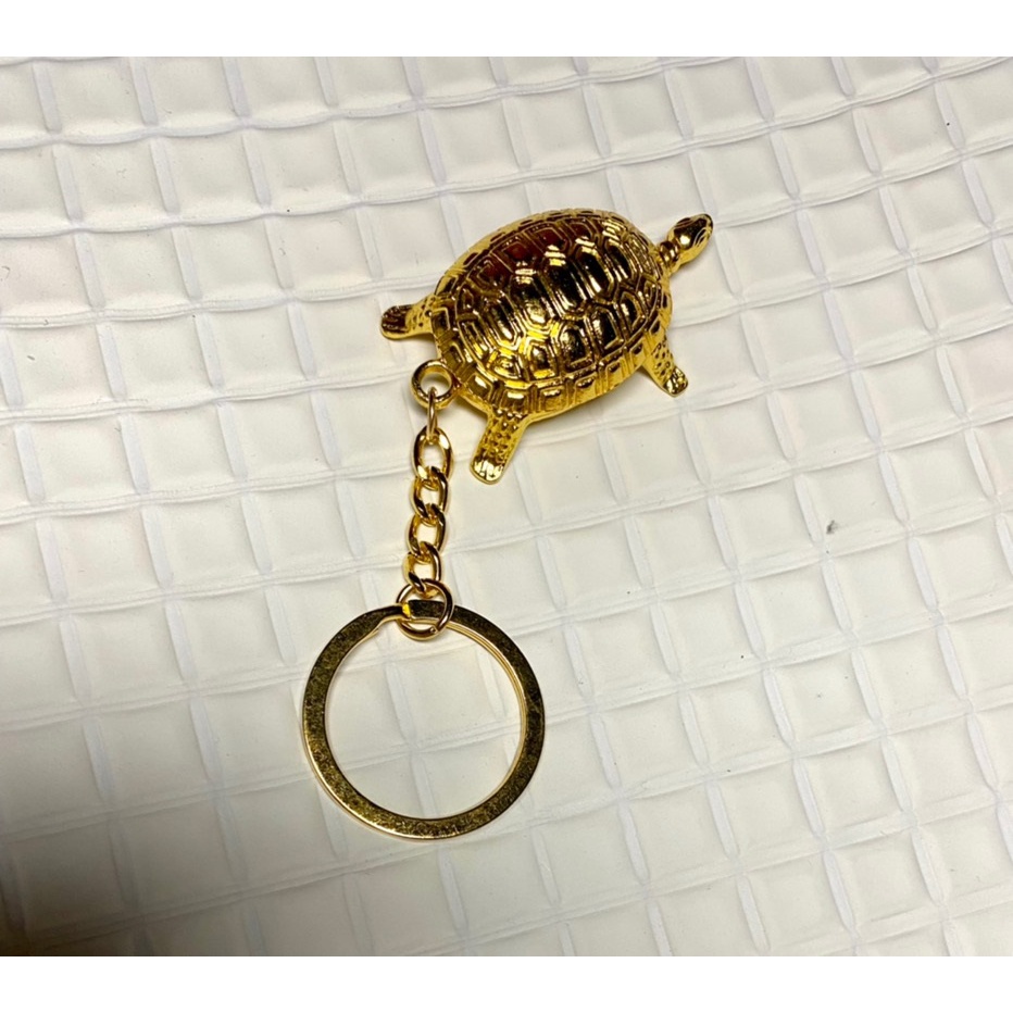 Móc Khóa Rùa Vàng Phong Thủy May Mắn, Tài Lộc