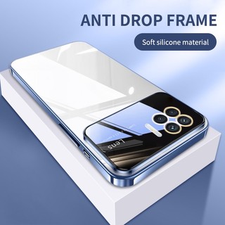 Sang Trọng Ốp Điện Thoại Silicon Mềm Trong Suốt Mạ Điện Chống Sốc Bảo Vệ Ống Kính Cho oppo a93 2020 reno4 f f17 pro Sự Bảo Vệ