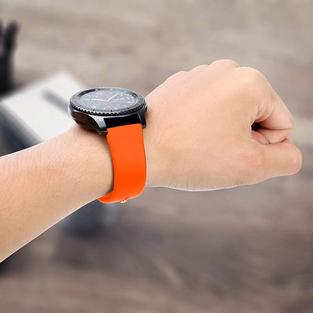 Dây Đeo Silicon 20mm / 22mm Cho Đồng Hồ Thông Minh Samsung Galaxy watch 4 / Classic Active 2 / 3 / 46mm / 42mm / Gear S3