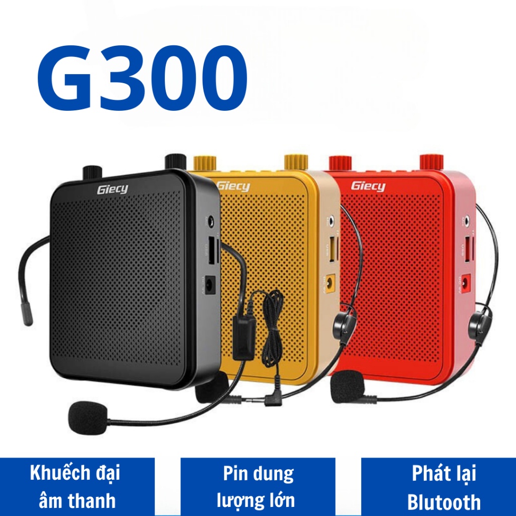 Máy Trợ Giảng Giecy , Công Suất Loa Lớn , Chính Hãng Cao Cấp Bảo Hành 12 Tháng