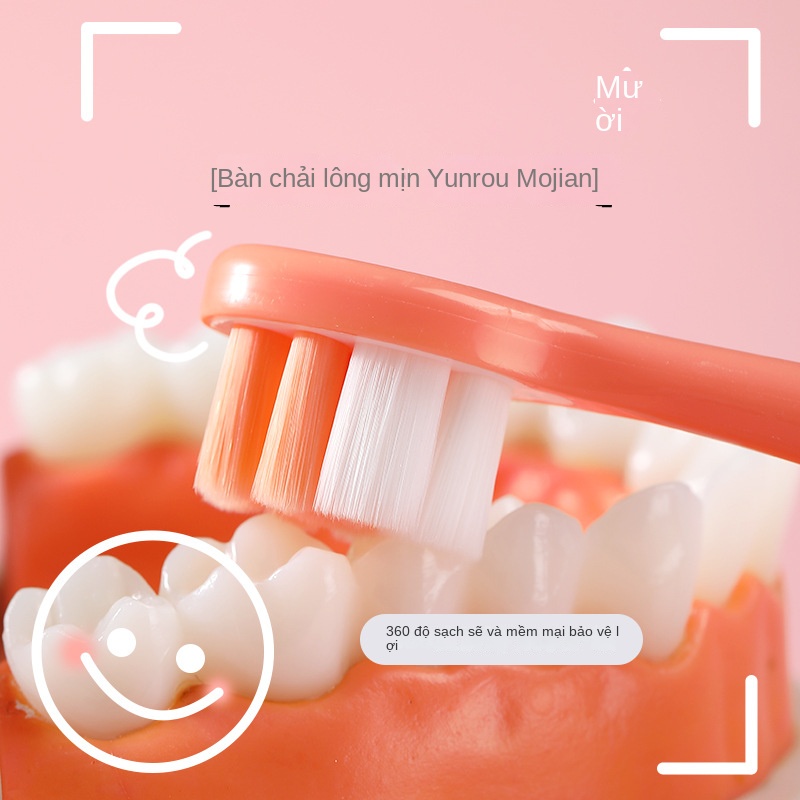Bàn Chải Đánh Răng Lông Mềm Hình Chân Mèo Hoạt Hình Cho Bé 2-12 Tuổi x9mz
