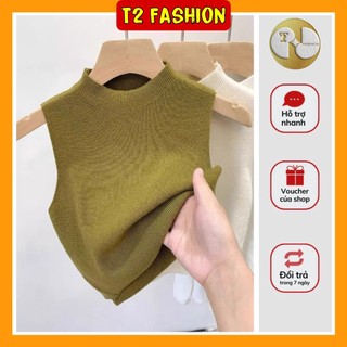 Áo len sát nách cổ yếm mặc trong Vest, Blazer T417
