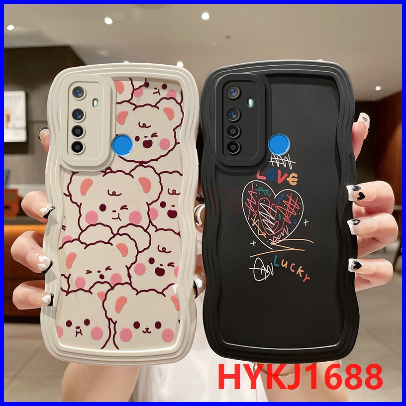 Ốp lưng Realme 5 ốp lưng Realme 5s ốp lưng Realme 5i ốp lưng Realme C3 Ốp Điện Thoại tpu Silicon Họa Tiết Gợn Sóng Dành Cho realme 5 realme 5s realme 5i realme c3 realme 6i DBL