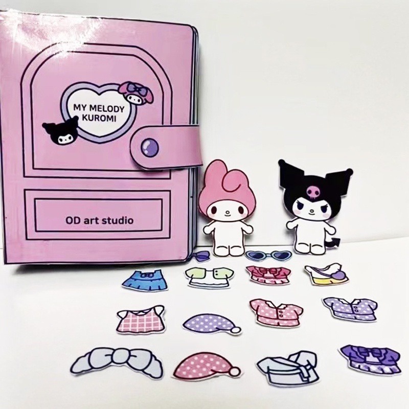 Kawaii sanrio my melody cinnamoroll kuromi Trò Chơi Dán Trò Chơi Yên Tĩnh diy Vui Nhộn Làm Quà Tặng Cho Bé Gái