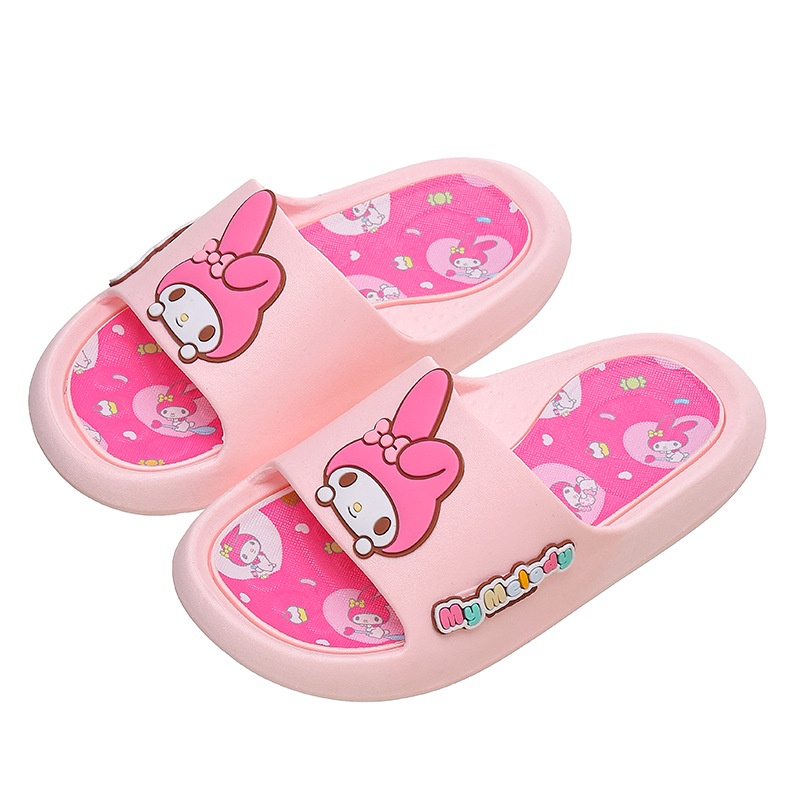 SUGE dép cho bé gái hello kitty phim hoạt hình Chống trượt thoải mái Kuromi