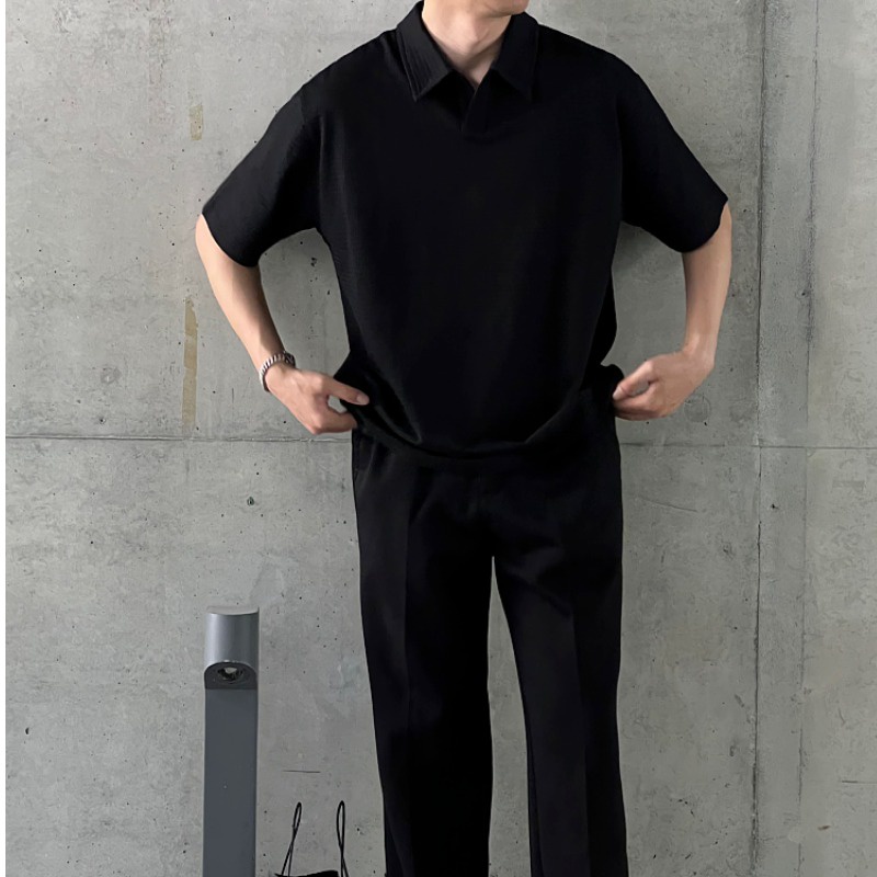 Áo polo Tay Ngắn Phong Cách Hàn Quốc Cho Nam