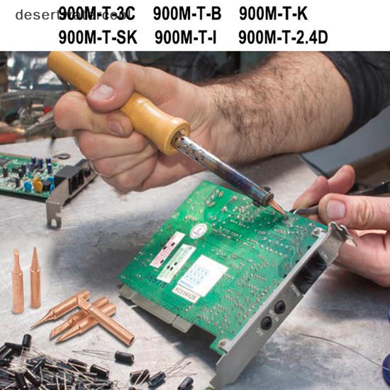 Bộ 5 / 6 Đầu Hàn 900m-t Bằng Đồng Nguyên Chất Không Chì Vòng Đeo Tay martijn Chất Lượng Cao