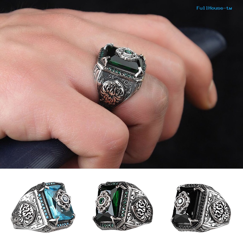 Nhẫn Bản Rộng unisex Bằng Thép Không Gỉ Khối Lượng Nhẹ Hình Học Hoàng Gia Phong Cách vintage Cho Nam Và Nữ