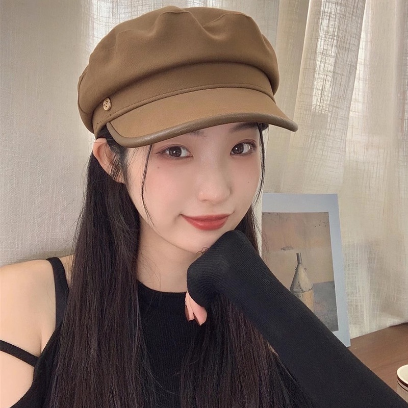 Mũ beret Len Phong Cách retro Thời Trang Thu Đông Cho Nữ