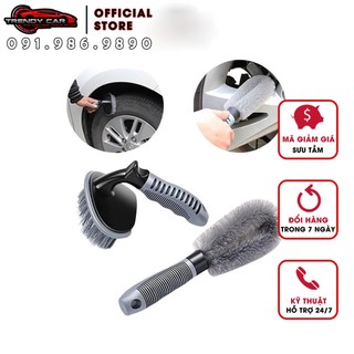 Chổi cọ lazang rửa xe ô tô – xe hơi | chổi lazang cọ mâm xe, lốp xe ô tô xe máy chuyên dụng tay cầm chắc chắn