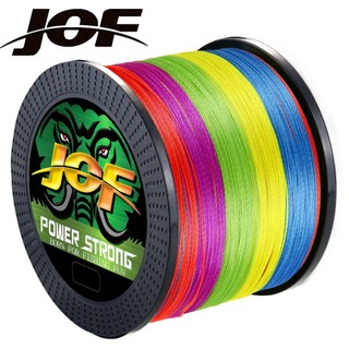 Jof new x12 x9 x4 cuộn dây câu cá bện 12 sợi pe 300m 500m siêu chắc chắn
