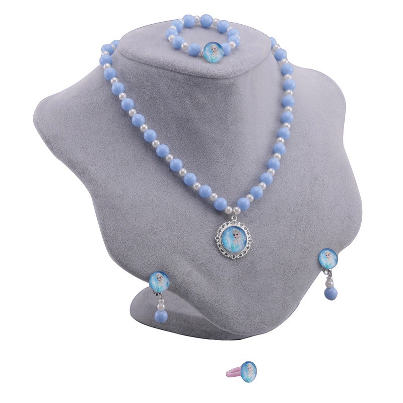 Momo Bộ Trang Sức Công Chúa elsa Xinh Xắn Cho Bé Gái