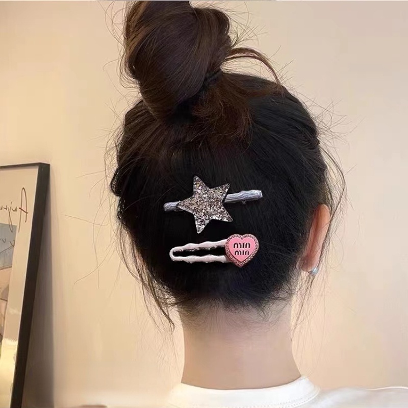 Set kẹp ngôi sao kẹp hồng set cặp tóc nữ kẹp tóc  kẹp tóc màu hồng set kẹp tóc ngôi sao kẹp ngôi sao nhiều màu  Kẹp Tóc Nữ Bằng Kim Loại Hình Ngôi Sao Phong Cách Mới 2023 y2k