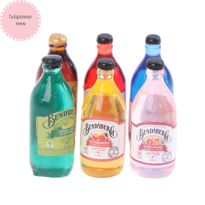 Fullpowernew Set 10 Chai Nước Mini Tỉ Lệ 1: 12 1: 6 Cho Nhà Búp Bê vn