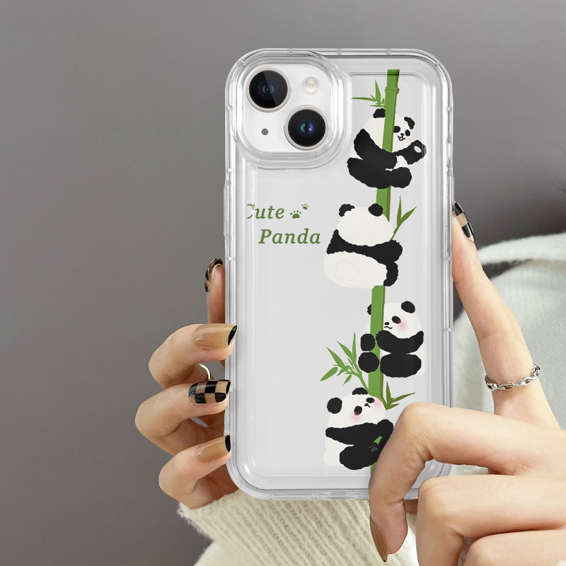Ốp lưng OPPO gấu trúc  Ốp Điện Thoại Cho oppo a15 / a15s / a35 5g / a16 / a16s / a54s / a16k / a16e / a17 / a17k / a31 2020 / a8 / a5 / a3s / A22 Pro / 22 / 20 / 20A / 20A / 20A / 20 / 30A  mềm trong suốt tpu trường hợp điện thoại với túi khí