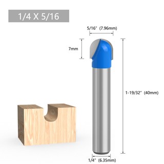 【new product】Router Bit Solid Hardened Steel Woodworking Tools 6.25MM Shank Cutters