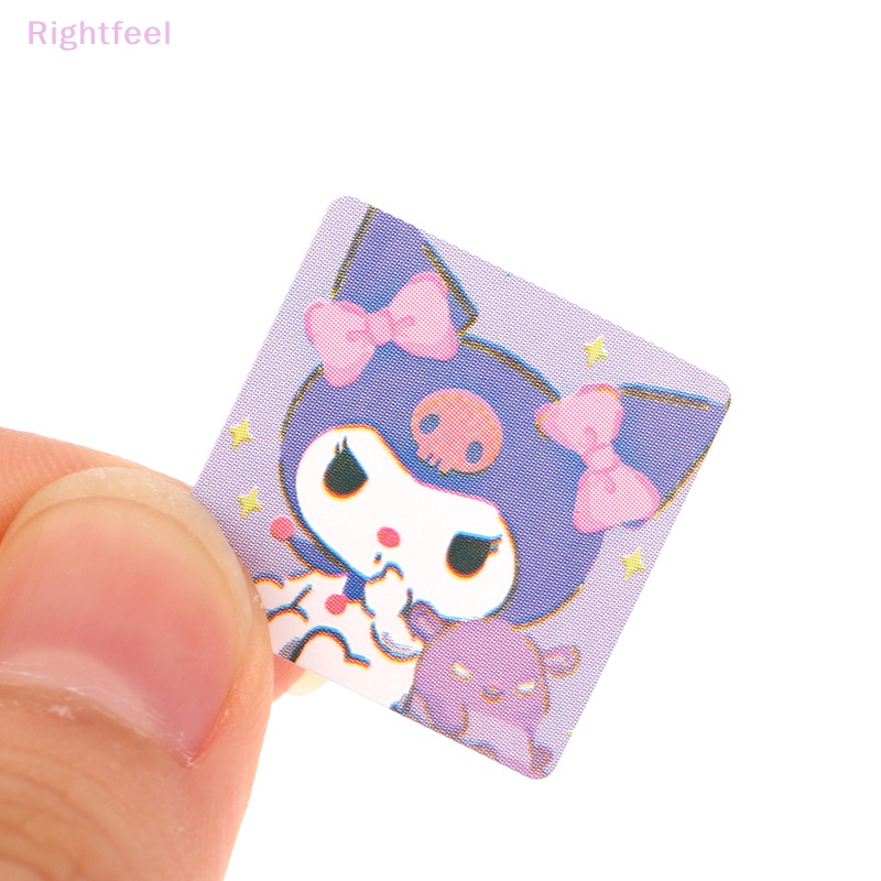 SANRIO Cuộn 500 sticker Dán Trang Trí Quà Tặng Cho Bé Hình kuromi hello kitty Mới