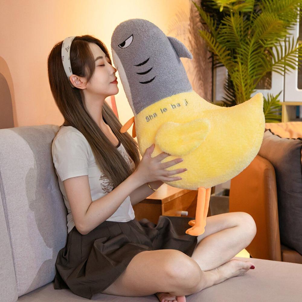 Mmluck Đồ chơi nhồi bông Hình Cá Mập / Gà / Gà Mềm Mại Đáng Yêu