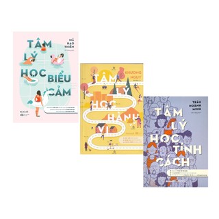Sách combo 3 cuốn: tâm lý học hành vi + tâm lý học biểu cảm + tâm lý học tính cách