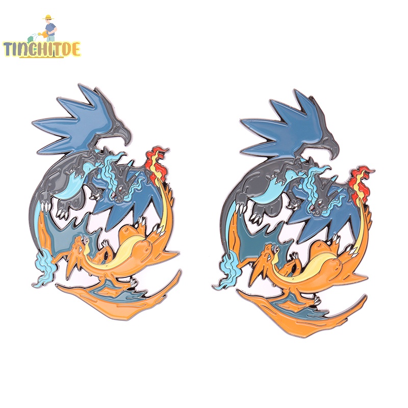Ghim Cài Áo Kim Loại Hình pikachu Hoạt Hình Đáng Yêu  pokemon charizard rayquaza