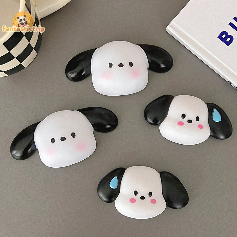 Miếng Dán Silicon Hình Chú Chó Hoạt Họa 3d Đáng Yêu Trang Trí Điện Thoại / Máy Tính / Cốc Nước / Dép / Đồ Chơi Trẻ Em Mới