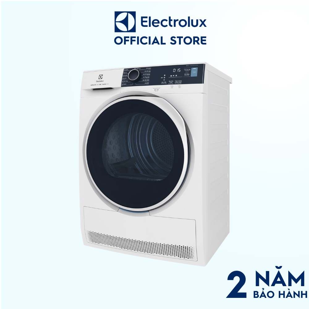 Máy sấy bơm nhiệt Electrolux Heat Pump 8kg UltimateCare 500 - EDH804H5WB