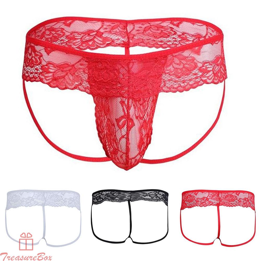 Quần Lót Nam Phối Ren Thoải Mái + Quần Lót spandex