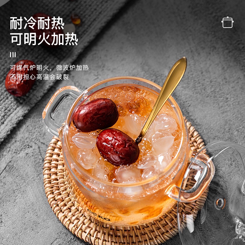 Cốc Thủy Tinh Cao Có Nắp Đậy Chống Thấm Nước Hình Tổ Chim Đức