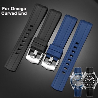 for Omega Seamaster 300 Thay thế dây đeo cổ tay Dây đeo không thấm nước cho phụ nữ Vòng đeo tay bằng thép không gỉ Clasp Silver Strap Watch Phụ kiện