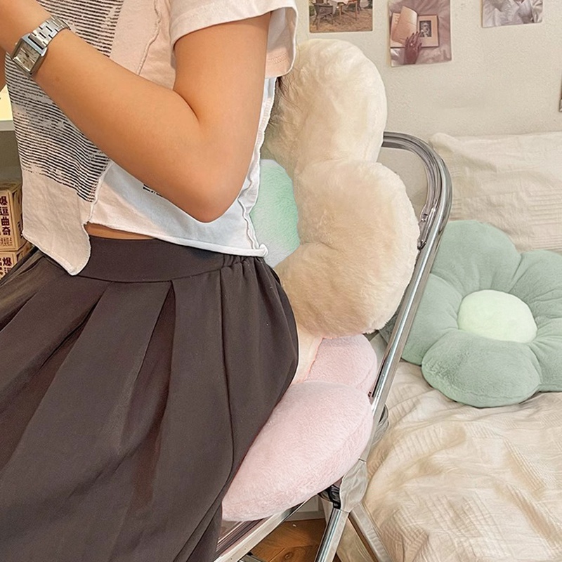 Gối Đệm Ngồi Mềm Mại Hình Bông Hoa Màu Kẹo Đơn Giản Trang Trí Nhà Cửa / Văn Phòng