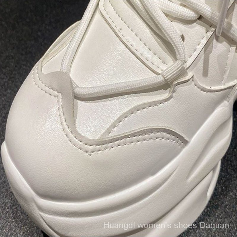 Mới Giày Thể Thao Đế Dày 8cm Tăng Chiều Cao Thời Trang Thu Đông Cho Nữ