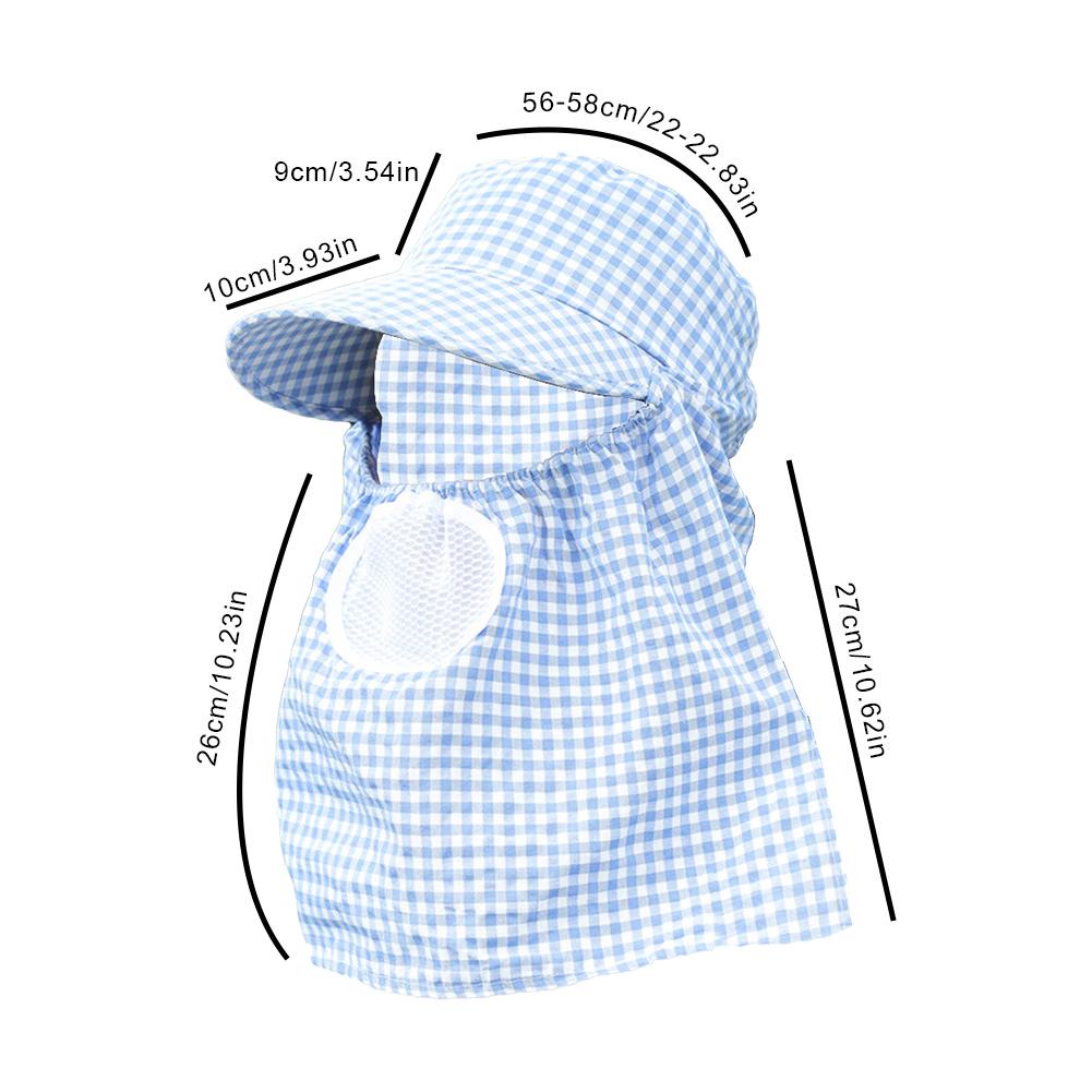 Mũ Chống Nắng Thoáng Khí Họa Tiết Sọc Caro Phong Cách Hàn Quốc Cho Nữ k2z5