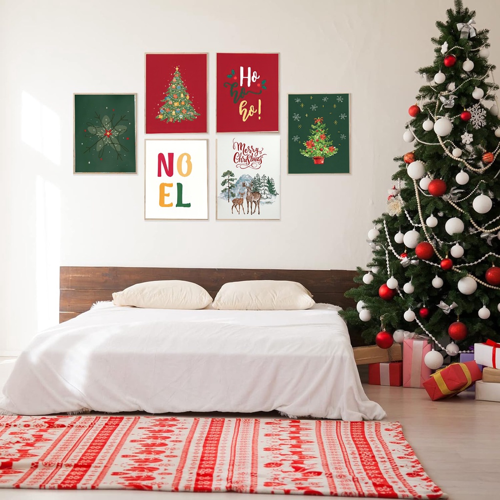 Tranh Vải canvas Treo Tường Trang Trí Giáng Sinh Độc Đáo