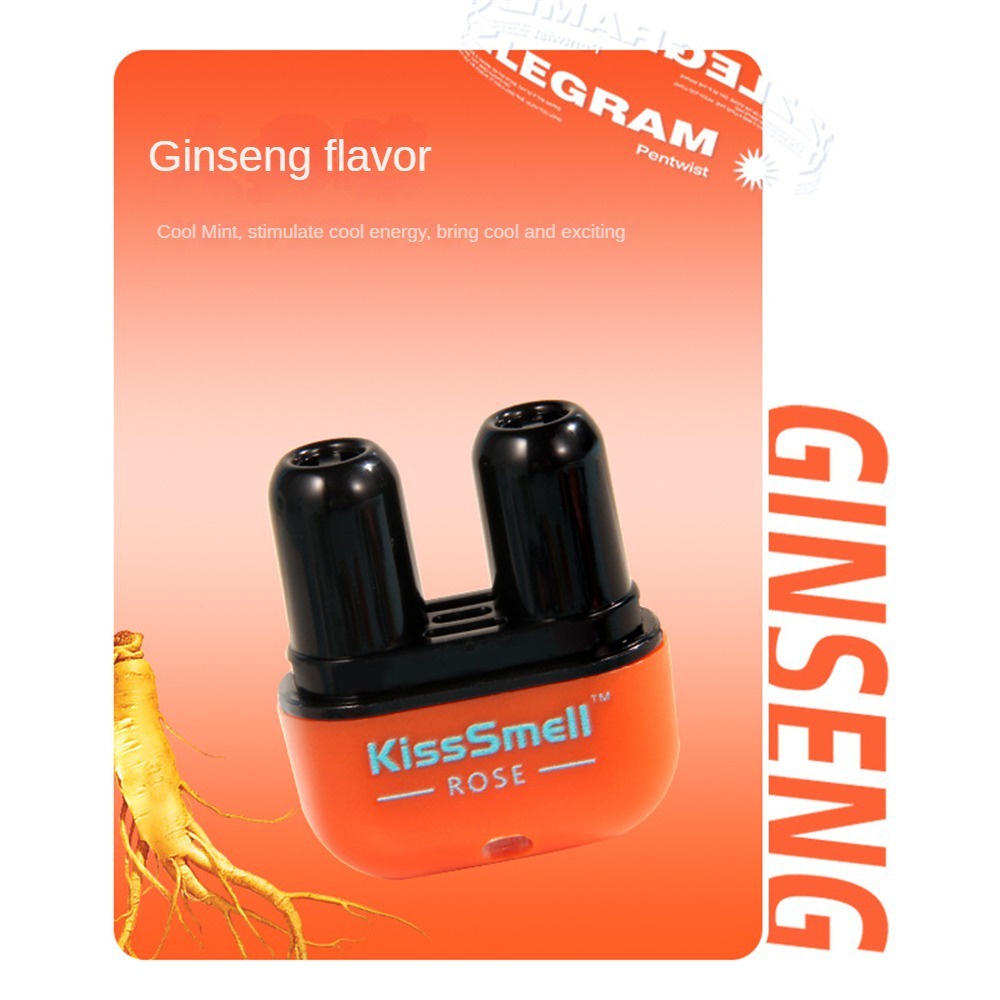 Son Môi kisssmell herbal Hai Lỗ Làm Mới Năng Lượng Mặt Trời Hai Lỗ inhaler