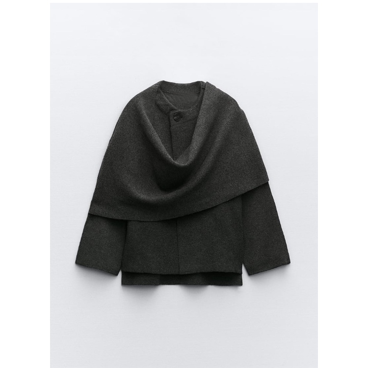 Zara Áo Khoác Dệt Kim Phối Nút Thời Trang Thu Đông 23 Màu Xinh Xắn2756100