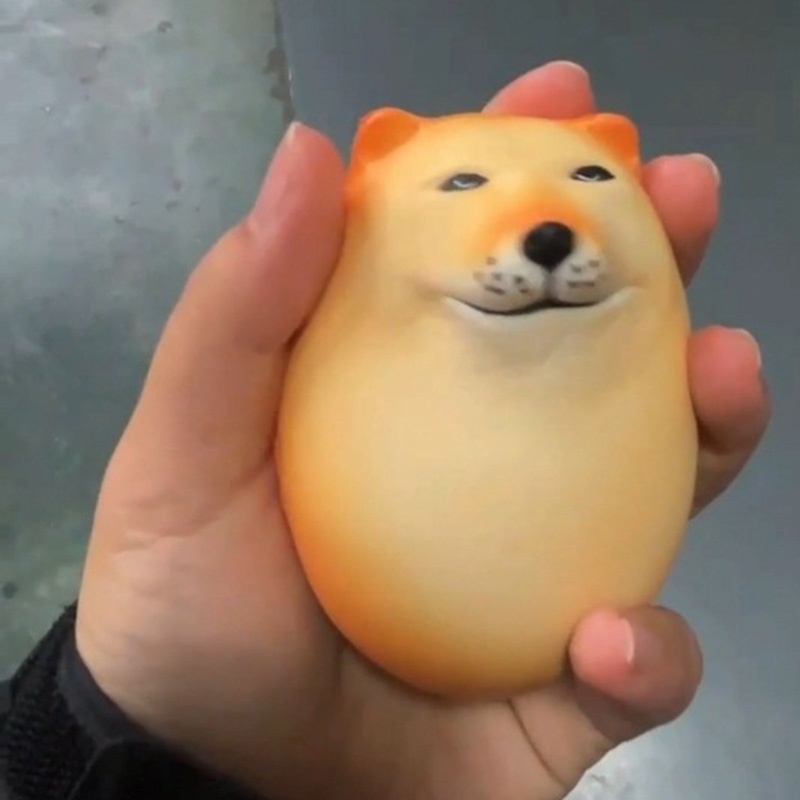 Kawaii Đồ Chơi Nắn Bóp Đàn Hồi Giảm stress Hình Chú Chó shiba inu