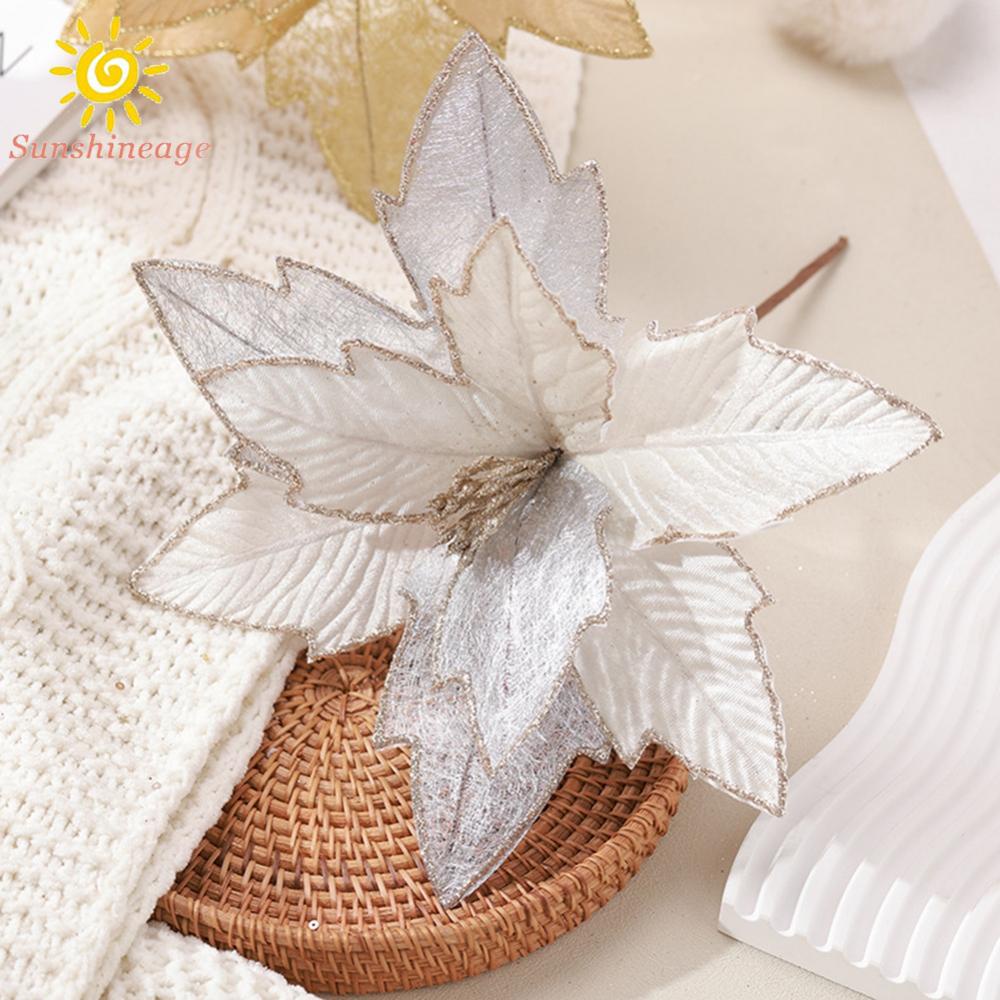 Hoa Treo Trang Trí Giáng Sinh Lấp Lánh 30cm Mới Và Chất Lượng Cao