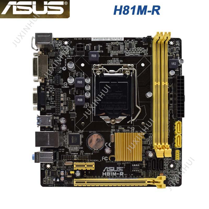 [Đã qua sử dụng] Bo mạch chủ ASUS H81M-R Intel H81 LGA 1150 PCI-E X16 SATA3 UEFI BIOS DDR3 cho CPU C