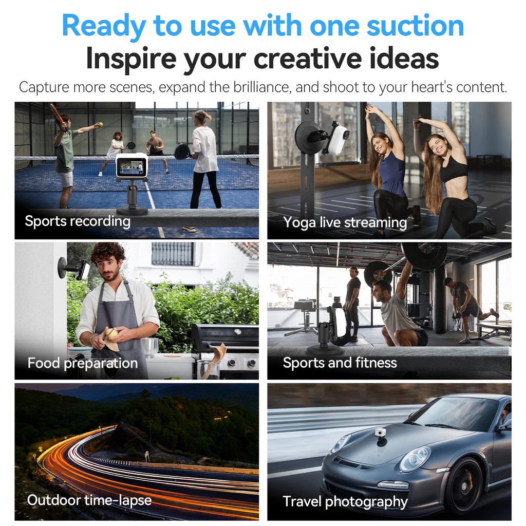 Telesin Giá Đỡ Máy Ảnh Từ Tính Cho dji osmo pocket 3 360 g03 gopro hero 12 11 10 9