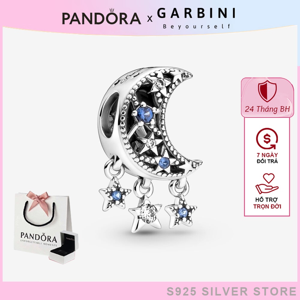 Charm Pandora Star & Crescent Moon ánh trăng và sao Charm 1145 - Bạc S925