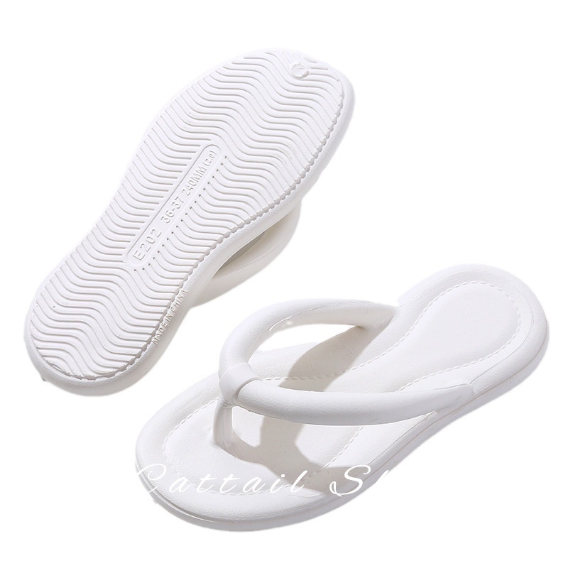 Cattail  dép sandal nữ dép bánh mì nữ dép bánh mì Chống Trượt Đẹp đẽ Mềm mại Đàn hồi tốt Đa năng Hợp thời Thời trang FDL23B08DD 45Z231106