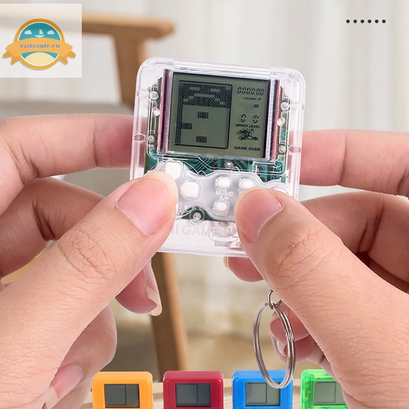 Coutr Máy Chơi game Bỏ Túi mini Có Móc Khóa Phong Cách Hoài Cổ Trò Chơi tetris deion