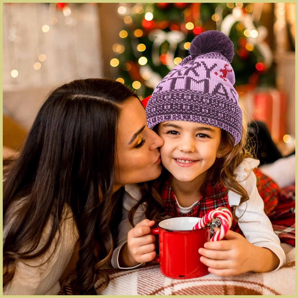 Mũ beanie Trùm Đầu Thoải Mái Phong Cách Giáng Sinh