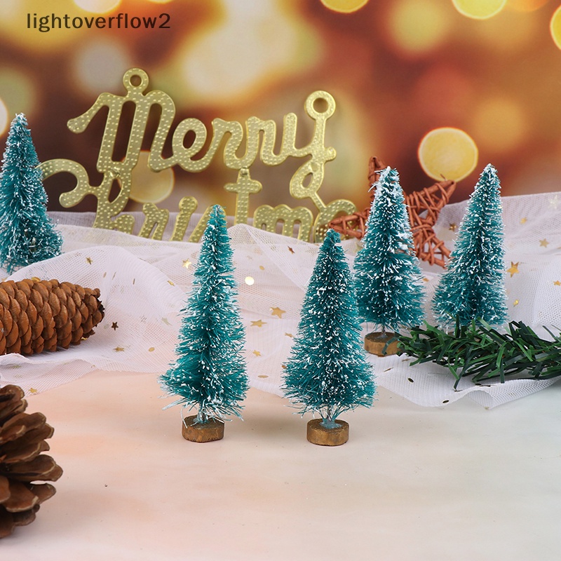Set 5 Mô Hình Cây Thông Noel Mini Trang Trí Nhà Búp Bê Tỉ Lệ 1: 12