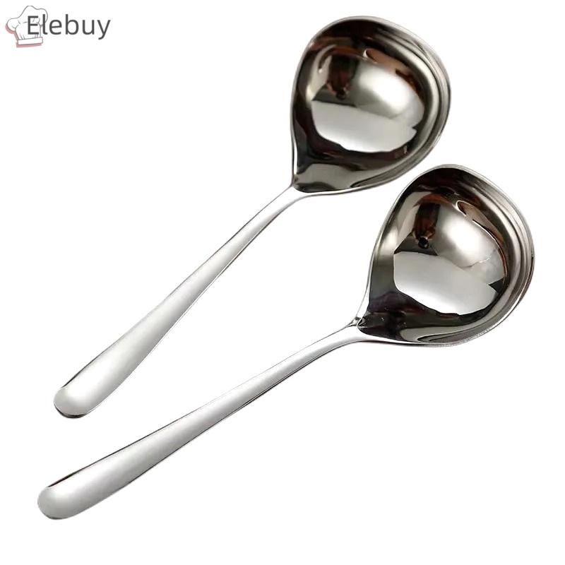 Muỗng Múc Canh Tay Cầm Dài Bằng Thép Không Gỉ