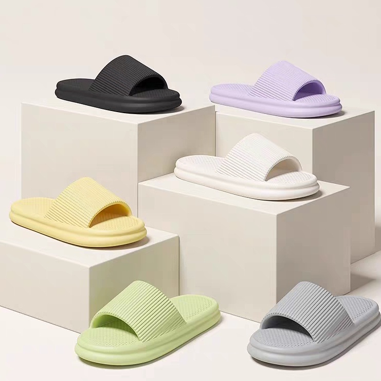 Dép đi trong nhà, văn phòng xốp siêu nhẹ không mùi, dép quai ngang nam nữ êm chân