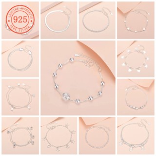 Lắc Chân Mạ Bạc 925 Có Thể Điều Chỉnh Kích Thước