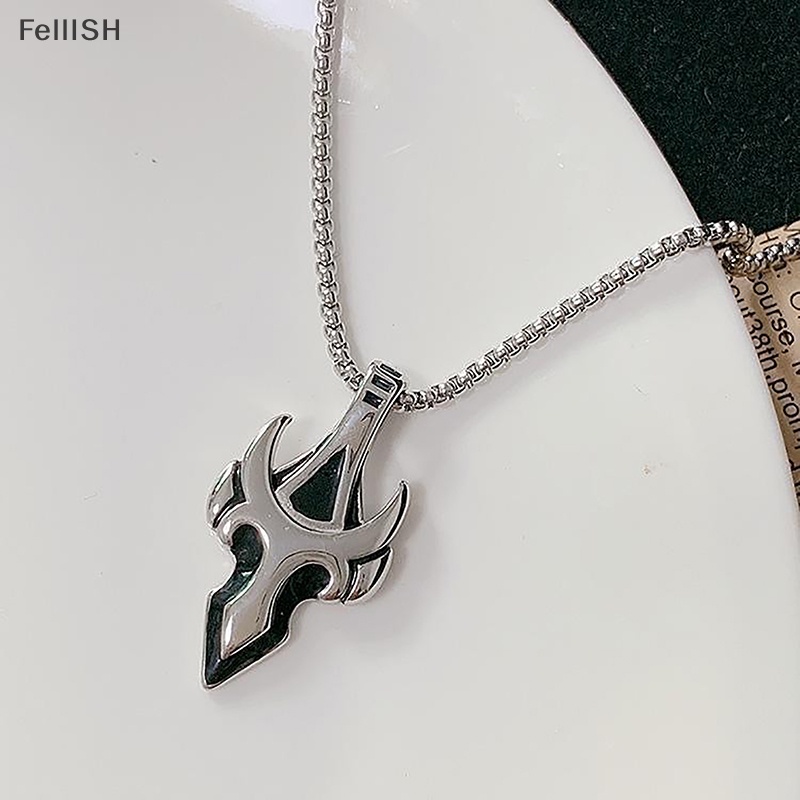 Vòng cổ Hợp Kim Mặt Hình Ngọn Lửa Phát Sáng Phong Cách hip hop Cho Nam 439br