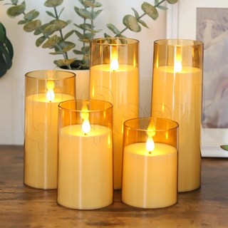 Đèn led Hình Nến Bằng acrylic Chạy Bằng Pin Dùng Trang Trí Tiệc Cưới / Sinh Nhật / Giáng Sinh Lãng Mạn
