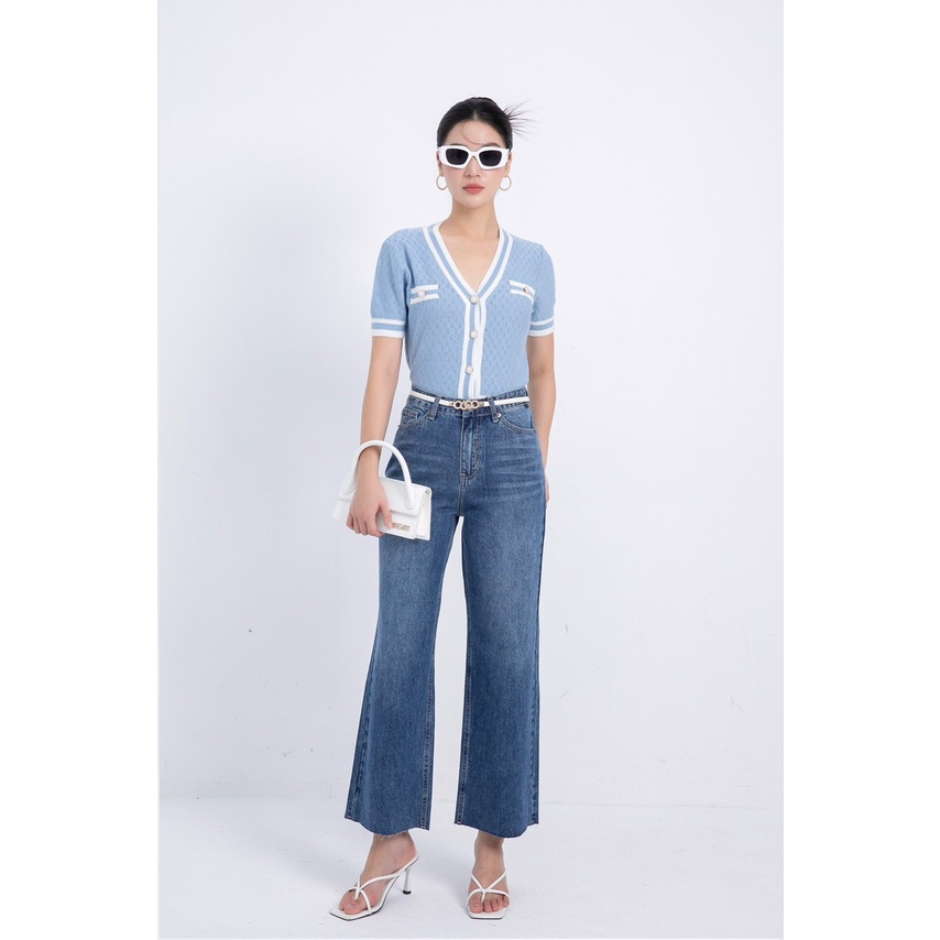 Quần Jean N.e.m Suông Cắt Lai